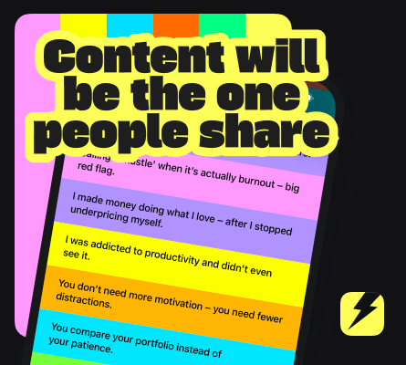 Content will be the one people share